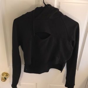 Cropped active gymshark hoodie